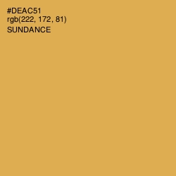 #DEAC51 - Sundance Color Image