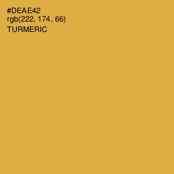 #DEAE42 - Turmeric Color Image