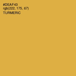 #DEAF43 - Turmeric Color Image