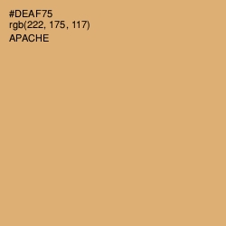 #DEAF75 - Apache Color Image