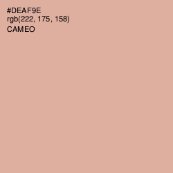 #DEAF9E - Cameo Color Image