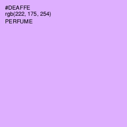 #DEAFFE - Perfume Color Image