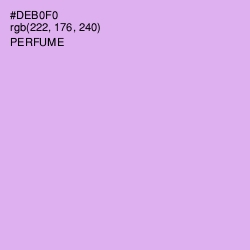 #DEB0F0 - Perfume Color Image