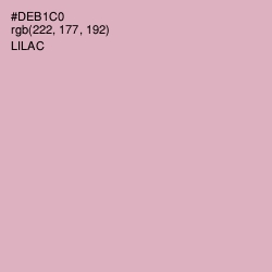 #DEB1C0 - Lilac Color Image