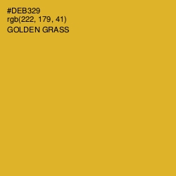 #DEB329 - Golden Grass Color Image