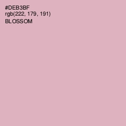 #DEB3BF - Blossom Color Image