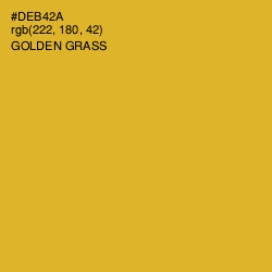 #DEB42A - Golden Grass Color Image