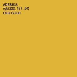 #DEB536 - Old Gold Color Image