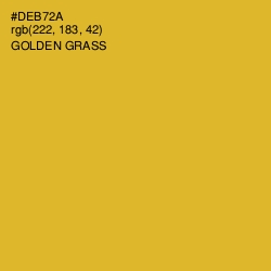 #DEB72A - Golden Grass Color Image