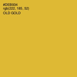 #DEB934 - Old Gold Color Image