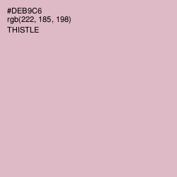 #DEB9C6 - Thistle Color Image