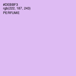 #DEBBF3 - Perfume Color Image