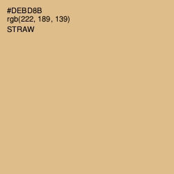 #DEBD8B - Straw Color Image