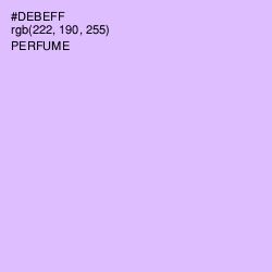 #DEBEFF - Perfume Color Image