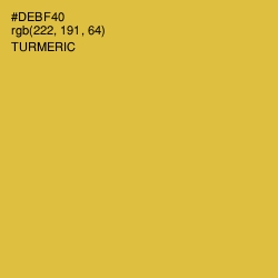 #DEBF40 - Turmeric Color Image