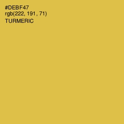 #DEBF47 - Turmeric Color Image