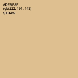 #DEBF8F - Straw Color Image