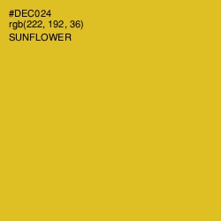 #DEC024 - Sunflower Color Image