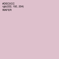 #DEC0CC - Wafer Color Image