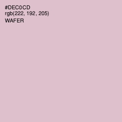 #DEC0CD - Wafer Color Image