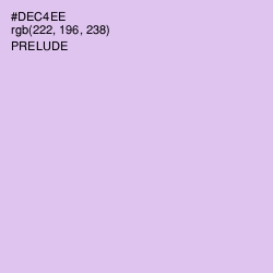 #DEC4EE - Prelude Color Image