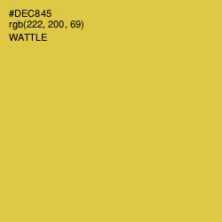 #DEC845 - Wattle Color Image
