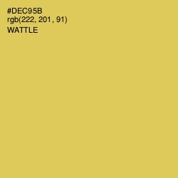 #DEC95B - Wattle Color Image
