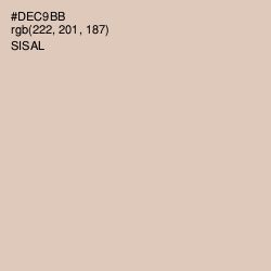 #DEC9BB - Sisal Color Image