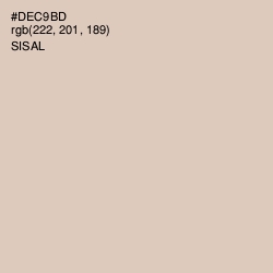 #DEC9BD - Sisal Color Image