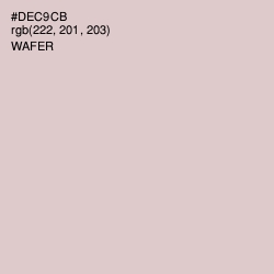 #DEC9CB - Wafer Color Image