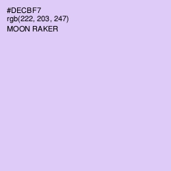 #DECBF7 - Moon Raker Color Image