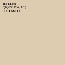 #DECCB0 - Soft Amber Color Image