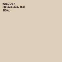 #DECDB7 - Sisal Color Image