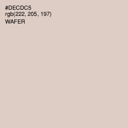 #DECDC5 - Wafer Color Image