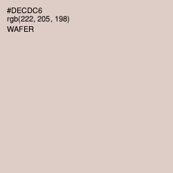 #DECDC6 - Wafer Color Image