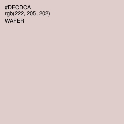 #DECDCA - Wafer Color Image
