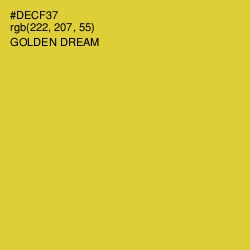 #DECF37 - Golden Dream Color Image