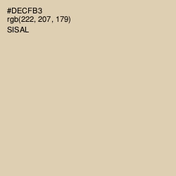 #DECFB3 - Sisal Color Image