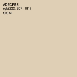 #DECFB5 - Sisal Color Image