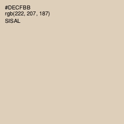 #DECFBB - Sisal Color Image