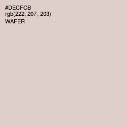 #DECFCB - Wafer Color Image