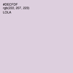 #DECFDF - Lola Color Image
