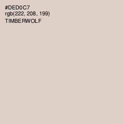 #DED0C7 - Timberwolf Color Image