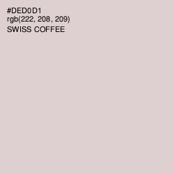 #DED0D1 - Swiss Coffee Color Image