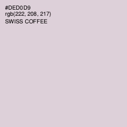 #DED0D9 - Swiss Coffee Color Image