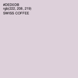 #DED0DB - Swiss Coffee Color Image