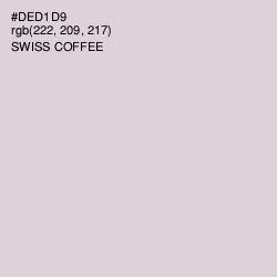 #DED1D9 - Swiss Coffee Color Image