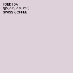 #DED1DA - Swiss Coffee Color Image