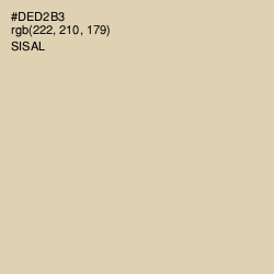 #DED2B3 - Sisal Color Image