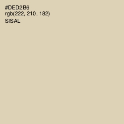 #DED2B6 - Sisal Color Image